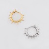 GOTHIC SPIKE BEAD HALO 316L SURGICAL STEEL EARRING